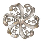 Back of Trifari flower brooch