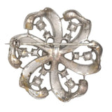 Back of Trifari flower brooch
