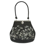1930s handbag with black & silver beads