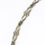 Close-up view of decorative links