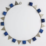 Art Deco necklace with molded sugar-loaf stones