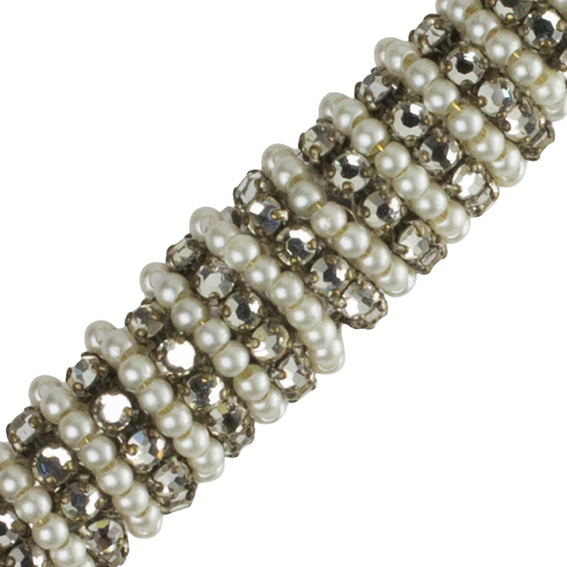 Close-up view of bar brooch