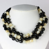 Beaded multi strand necklace by Hattie Carnegie
