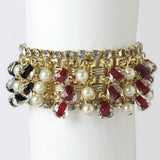 Hobé bracelet with dangling glass beads