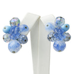 1950s blue bead earrings by Hattie Carnegie