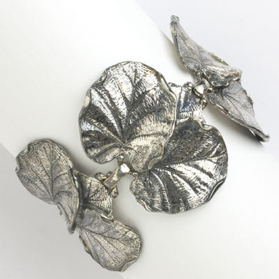 Silver leaf bracelet by Elsa Schiaparelli