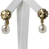 Vintage pearl earrings by Miriam Haskell