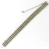 Full view of Catamore sterling & diamante bracelet