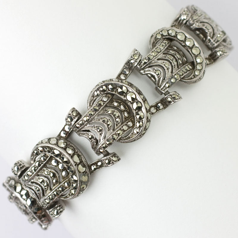 Marcasite bracelet in sterling silver