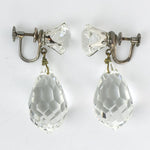 Another view of earrings, showing bold stones