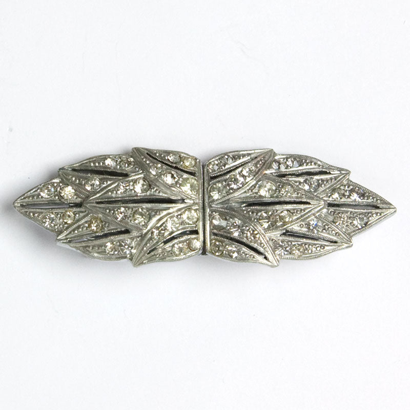 French Art Deco brooch/pair of dress clips