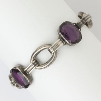 Sterling amethyst bracelet by Foster & Bro.