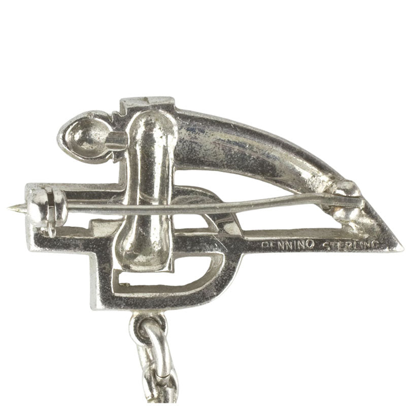 Back view showing clasp & maker's mark