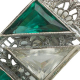 Filigree detail in Art Deco brooch