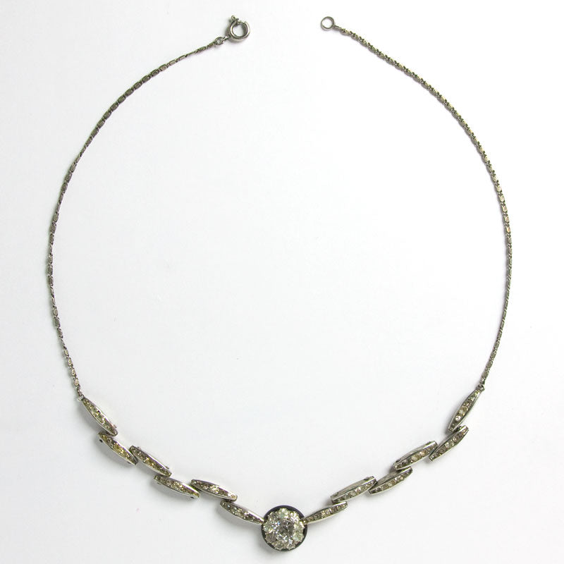 German Art Deco plaque necklace
