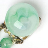 Rousselet signature button-shaped bead-topped clasp