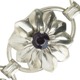 Close-up view of one bracelet link