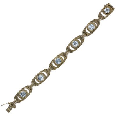 Front of filigree bracelet by Fahrner