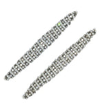 Pearl and diamante pins by Hattie Carnegie
