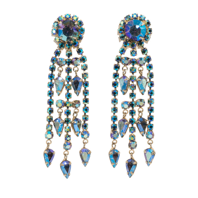 Vintage chandelier earrings by Hattie Carnegie