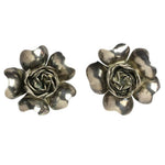 Sterling silver flower earrings