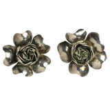 Sterling silver flower earrings