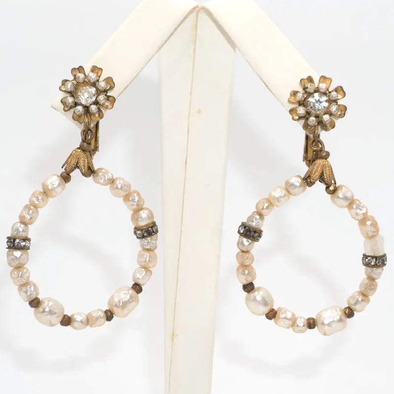 Miriam Haskell pearl earrings