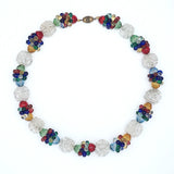 Colorful vintage bead necklace