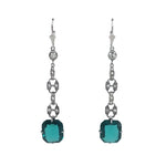 Vintage emerald earrings