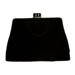 Vintage clutch purse in black velvet