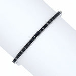Vintage onyx bracelet in sterling