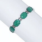 Chrysoprase bracelet by Wachenheimer Bros.
