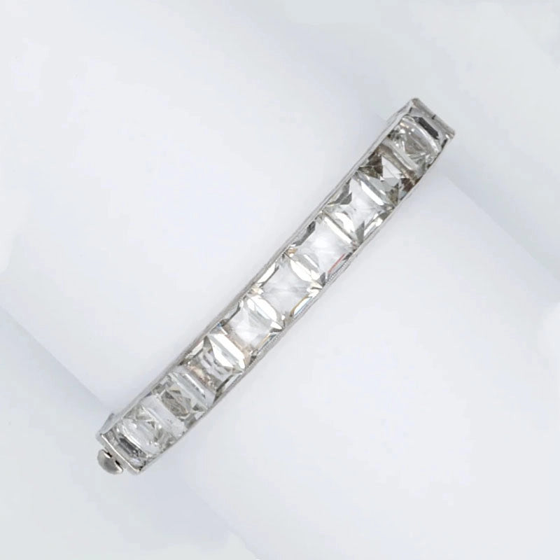 Crystal bangle bracelet by Wachenheimer Bros.