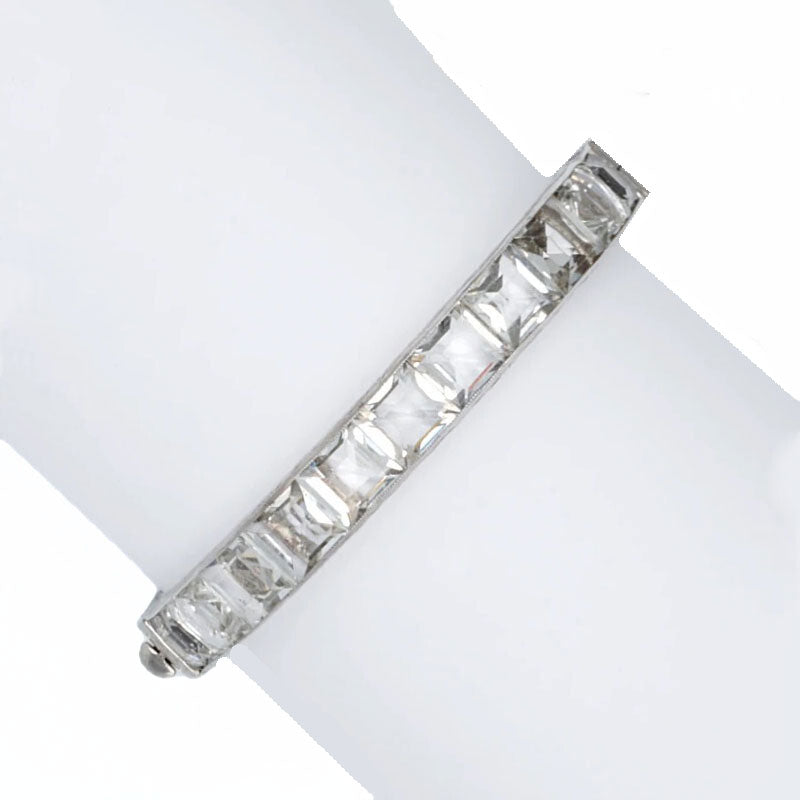 Crystal bangle bracelet by Wachenheimer Bros.