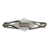 Back of vintage marcasite brooch