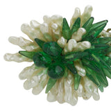 Close-up view of beaded "bouquet"