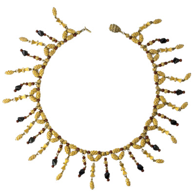 Hattie Carnegie beaded fringe necklace