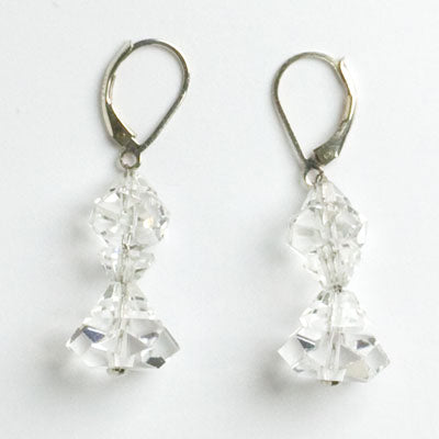 Matching rock crystal earrings