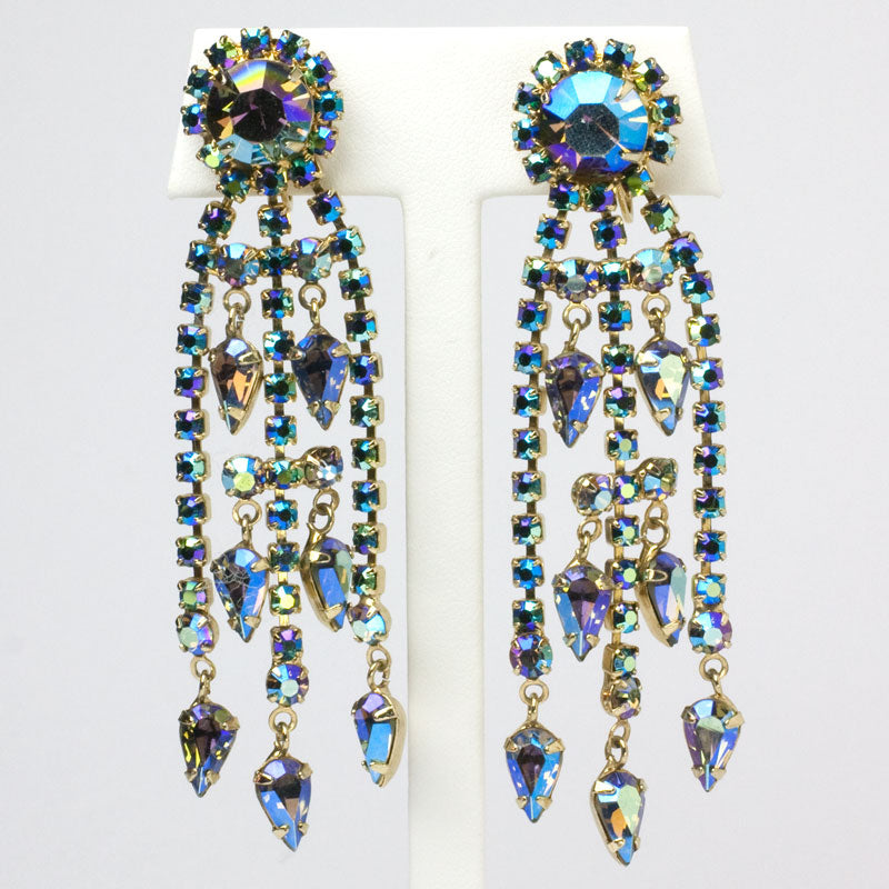 Vintage chandelier earrings by Hattie Carnegie