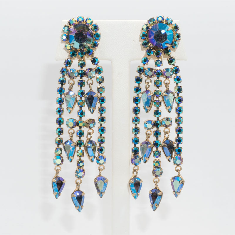 Vintage chandelier earrings by Hattie Carnegie