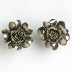 Another view of flower earrings