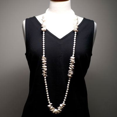 Necklace worn long