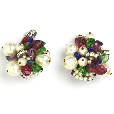 Louis Rousselet 1950s earrings
