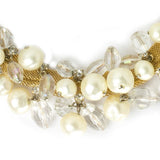 Close-up view of beads & faux pearls