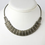 Snake chain necklace with diamante