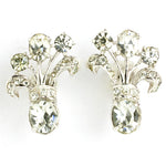Diamante & sterling earrings by Eisenberg