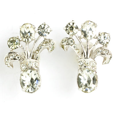 Diamante & sterling earrings by Eisenberg