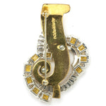 Back of brooch, showing construction