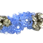 Close-up view of flower beads