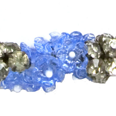 Close-up view of flower beads